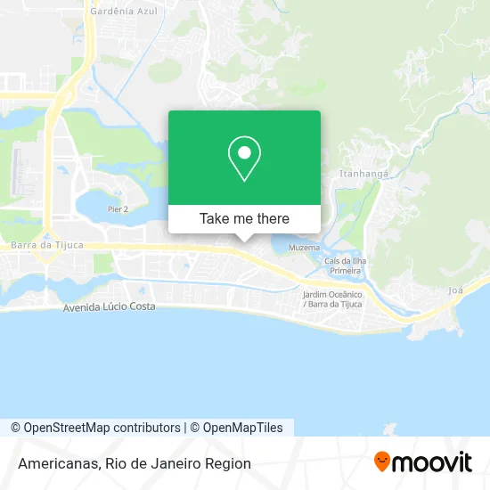 Americanas map