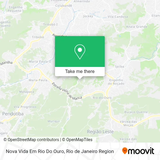 Nova Vida Em Rio Do Ouro map