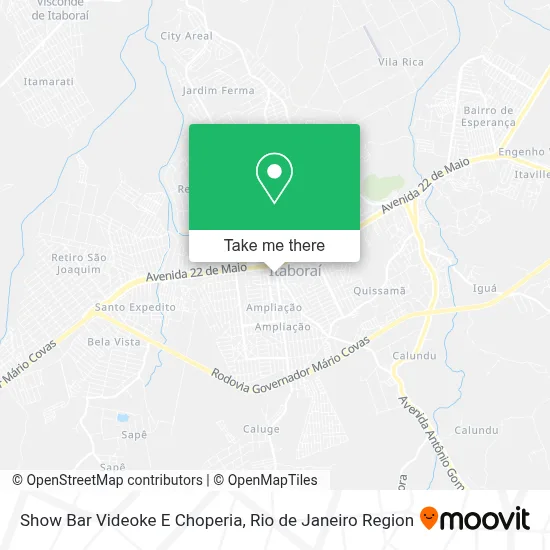 Show Bar Videoke E Choperia map