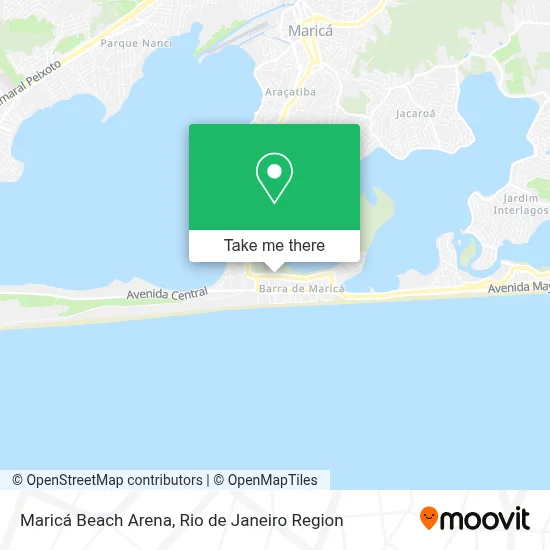 Maricá Beach Arena map