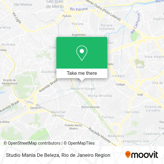 Studio Mania De Beleza map
