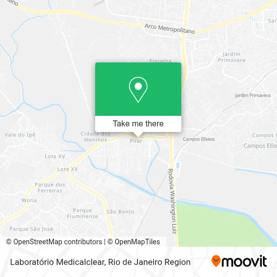 Laboratório Medicalclear map