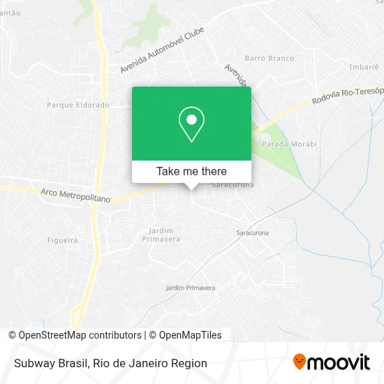 Subway Brasil map