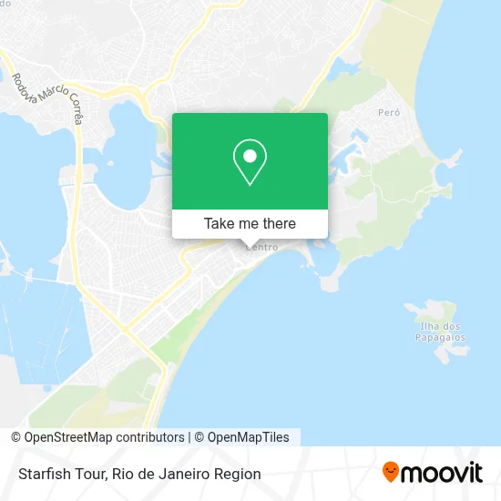 Starfish Tour map