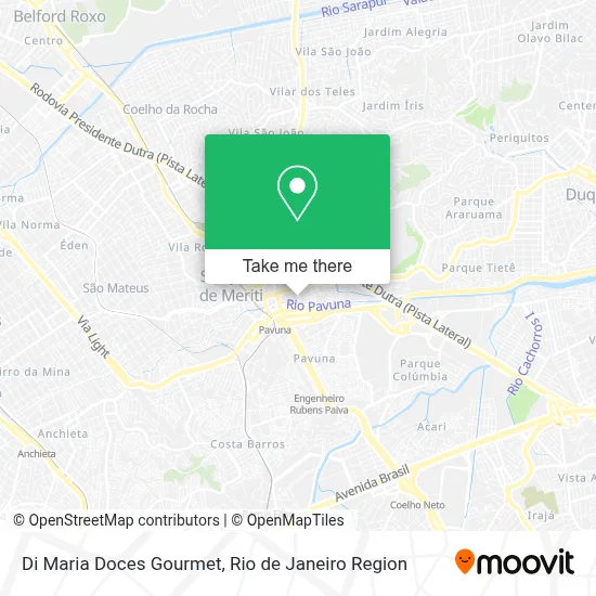 Di Maria Doces Gourmet map