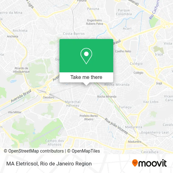 MA Eletricsol map