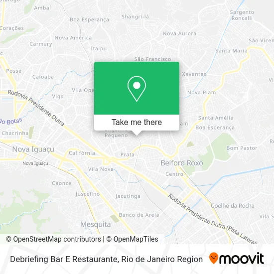 Debriefing Bar E Restaurante map
