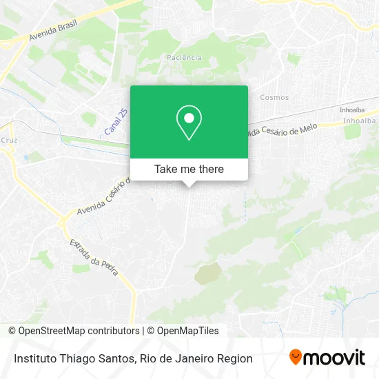 Instituto Thiago Santos map