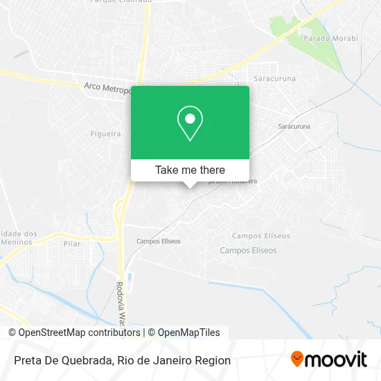 Preta De Quebrada map