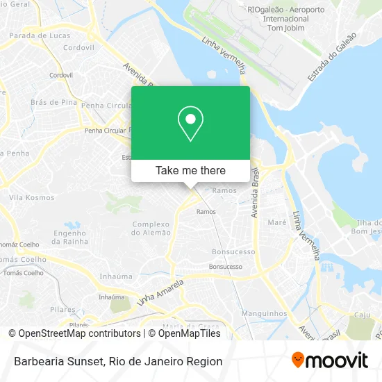 Barbearia Sunset map