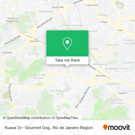 Kuase 2v - Gourmet Dog. map