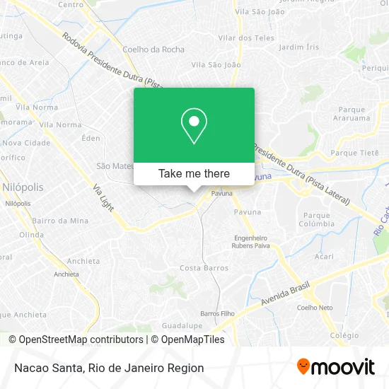 Nacao Santa map