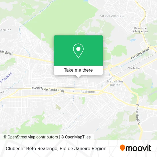 Clubecrir Beto Realengo map