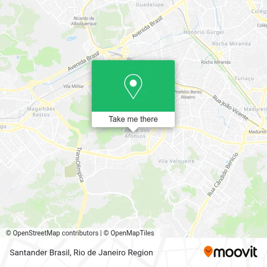 Santander Brasil map