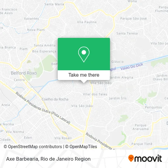 Axe Barbearia map