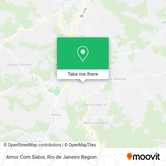 Amor Com Sabor map