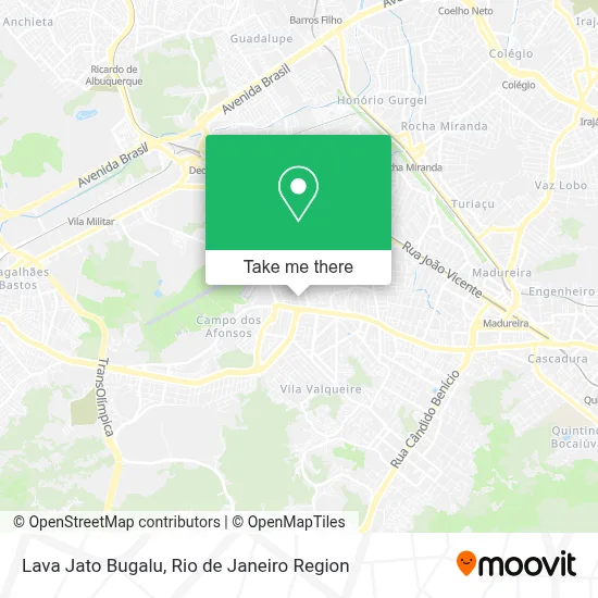 Lava Jato Bugalu map