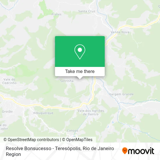 Resolve Bonsucesso - Teresópolis map