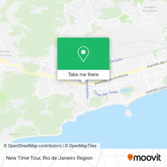 New Time Tour map