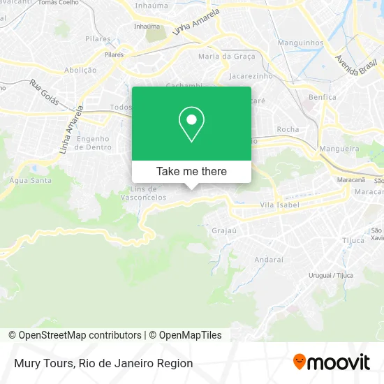 Mury Tours map