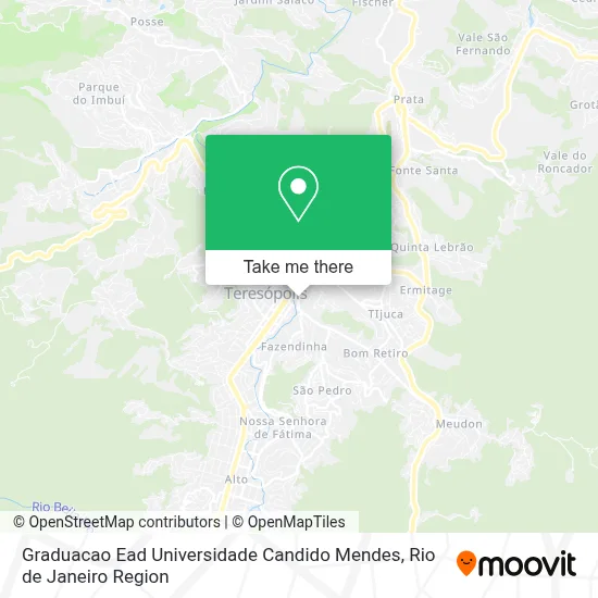 Graduacao Ead Universidade Candido Mendes map