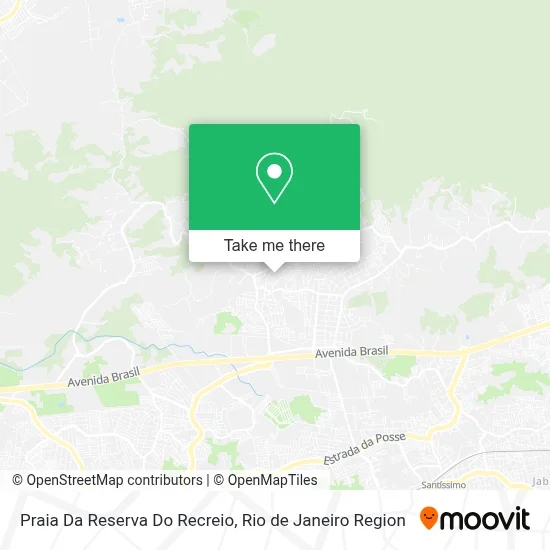 Praia Da Reserva Do Recreio map