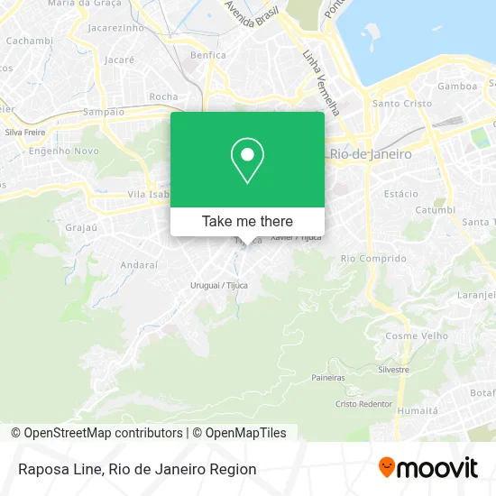 Raposa Line map