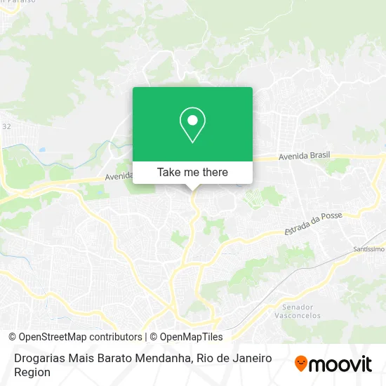 Drogarias Mais Barato Mendanha map