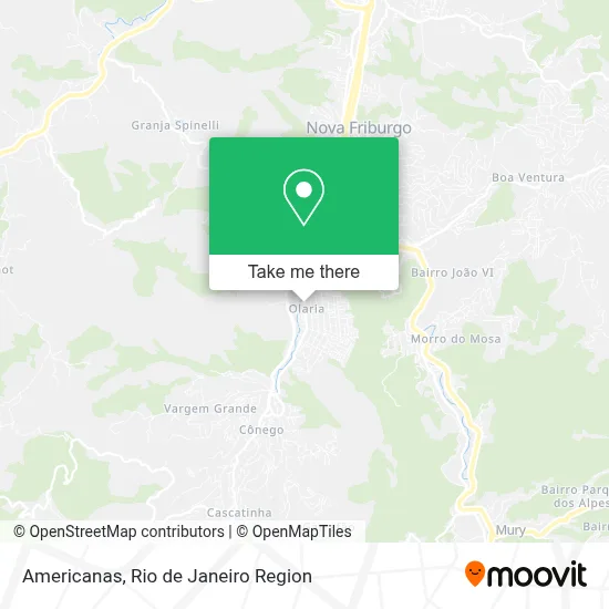 Americanas map