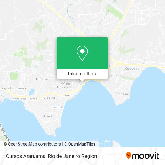 Cursos Araruama map