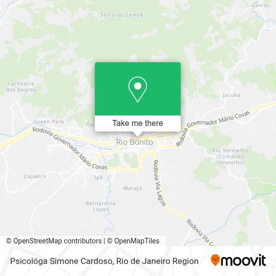 Psicológa Simone Cardoso map