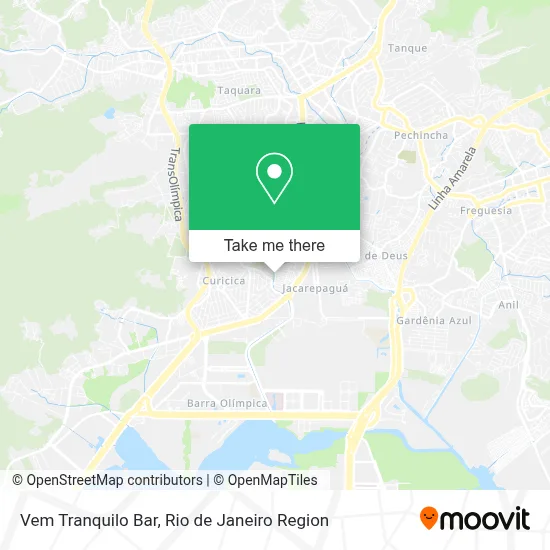 Vem Tranquilo Bar map