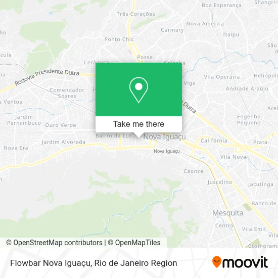 Flowbar Nova Iguaçu map