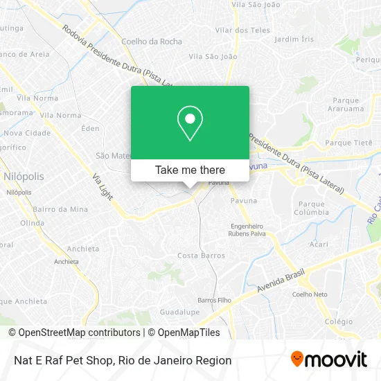 Nat E Raf Pet Shop map