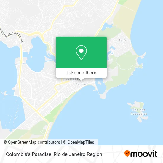 Colombia's Paradise map