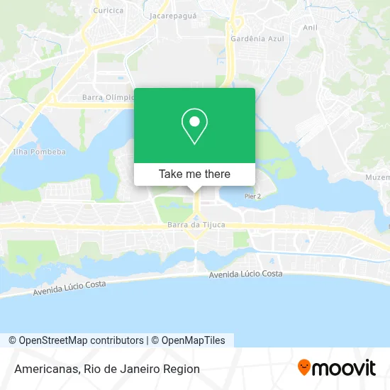 Americanas map