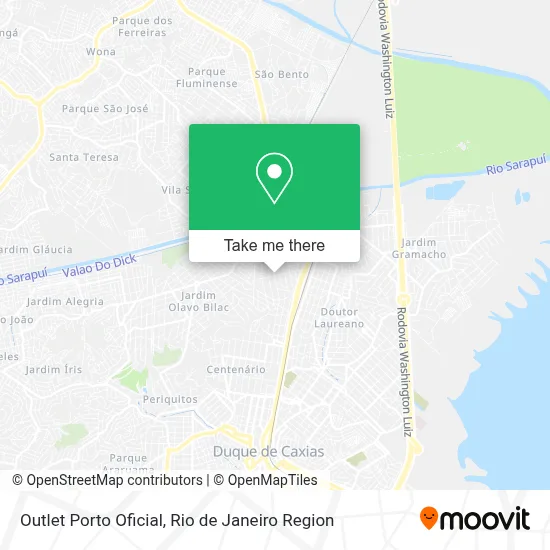 Outlet Porto Oficial map