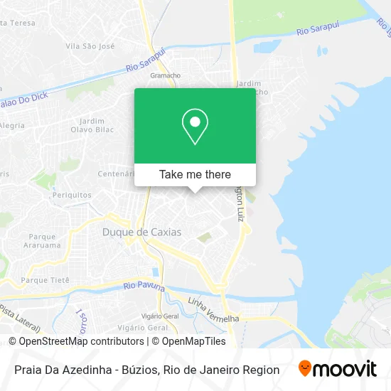 Praia Da Azedinha - Búzios map