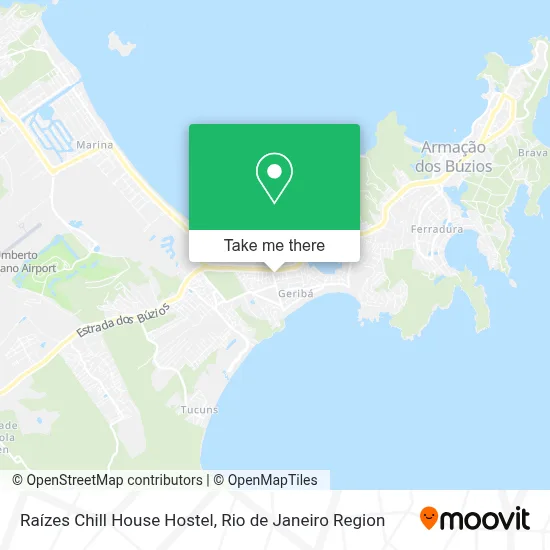 Raízes Chill House Hostel map