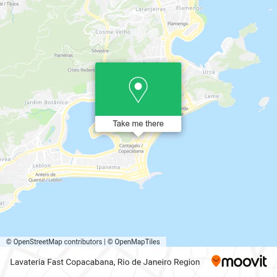 Lavateria Fast Copacabana map