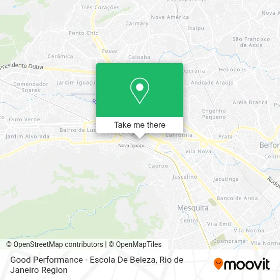 Good Performance - Escola De Beleza map
