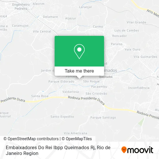 Embaixadores Do Rei Ibpp Queimados Rj map
