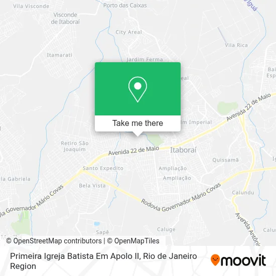 Primeira Igreja Batista Em Apolo II map