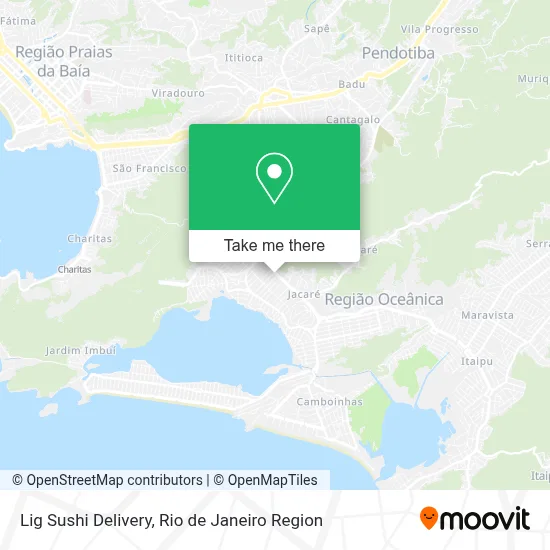 Lig Sushi Delivery map
