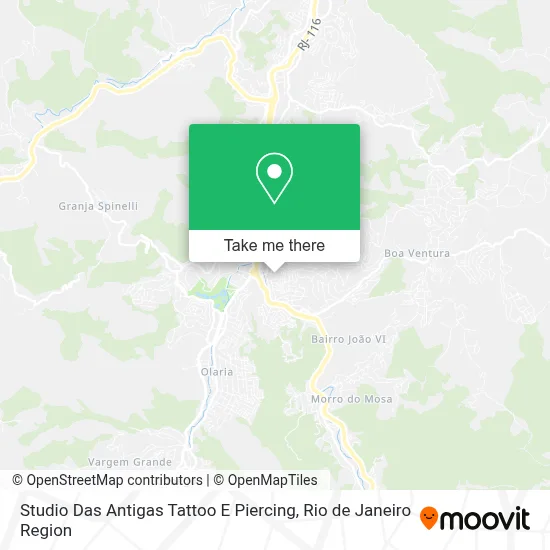 Studio Das Antigas Tattoo E Piercing map