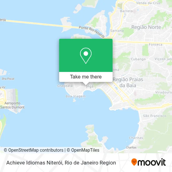 Achieve Idiomas Niterói map