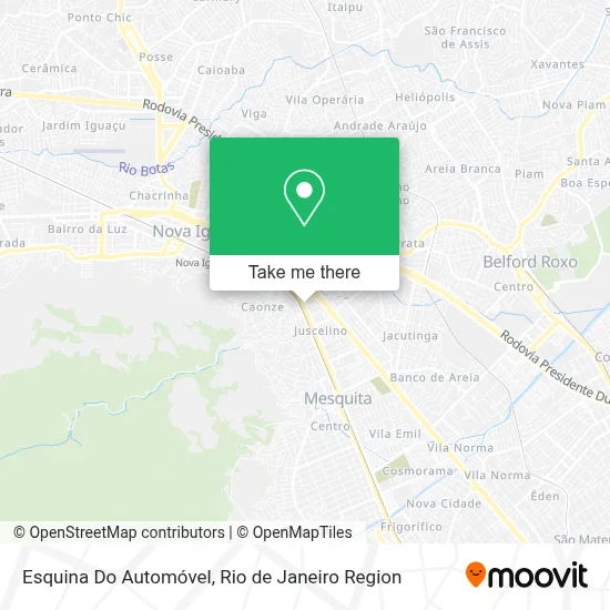 Esquina Do Automóvel map