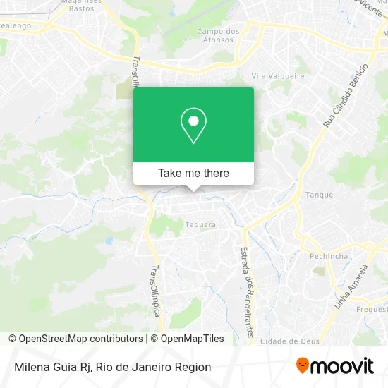 Milena Guia Rj map