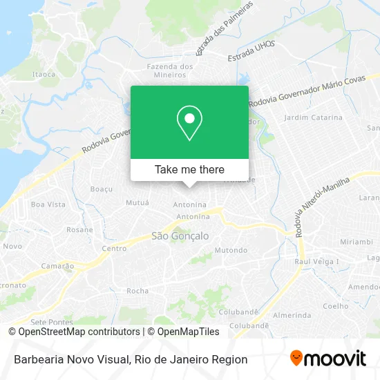 Barbearia Novo Visual map