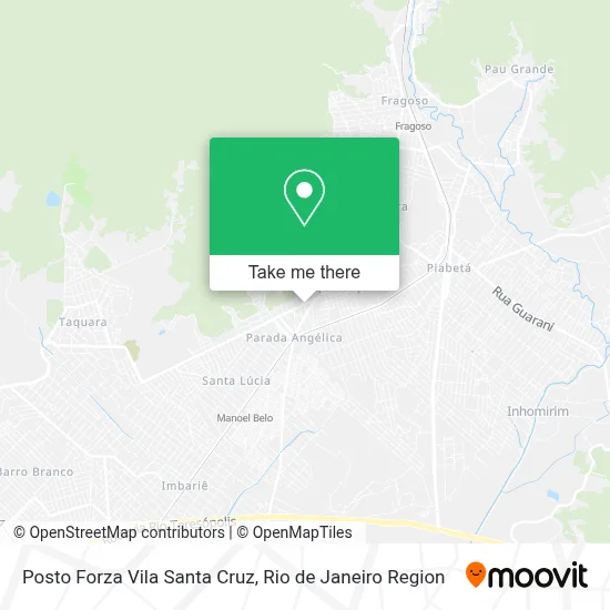 Posto Forza Vila Santa Cruz map